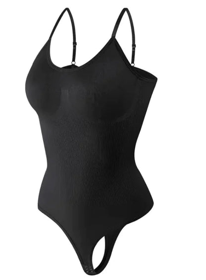 EmpowerGlow Seamless Covered Jumpsuit Thong Bodysuit