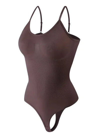 EmpowerGlow Seamless Covered Jumpsuit Thong Bodysuit