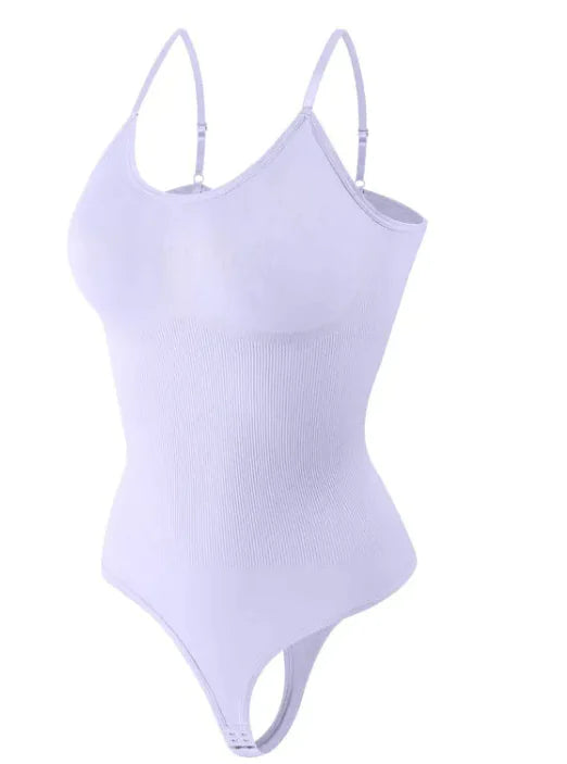 EmpowerGlow Seamless Covered Jumpsuit Thong Bodysuit